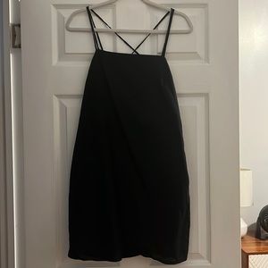 H&m cross back linen dress